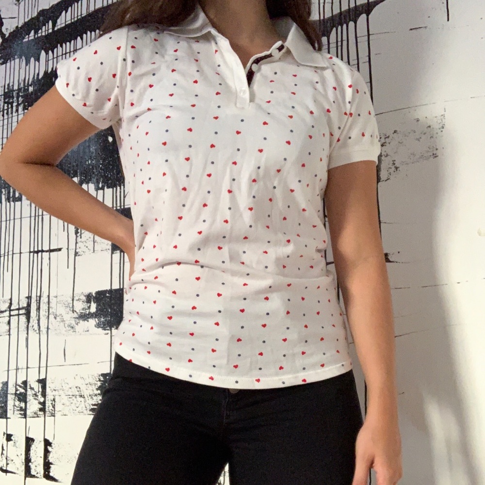 Preppy Hearts Polo❤️💋